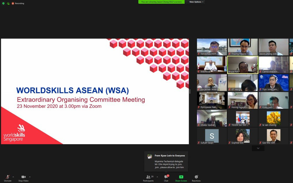 Kỳ thi kỹ năng nghề ASEAN lần thứ 13 trong năm 2021, chuyển thời gian tổ chức sang năm 2023